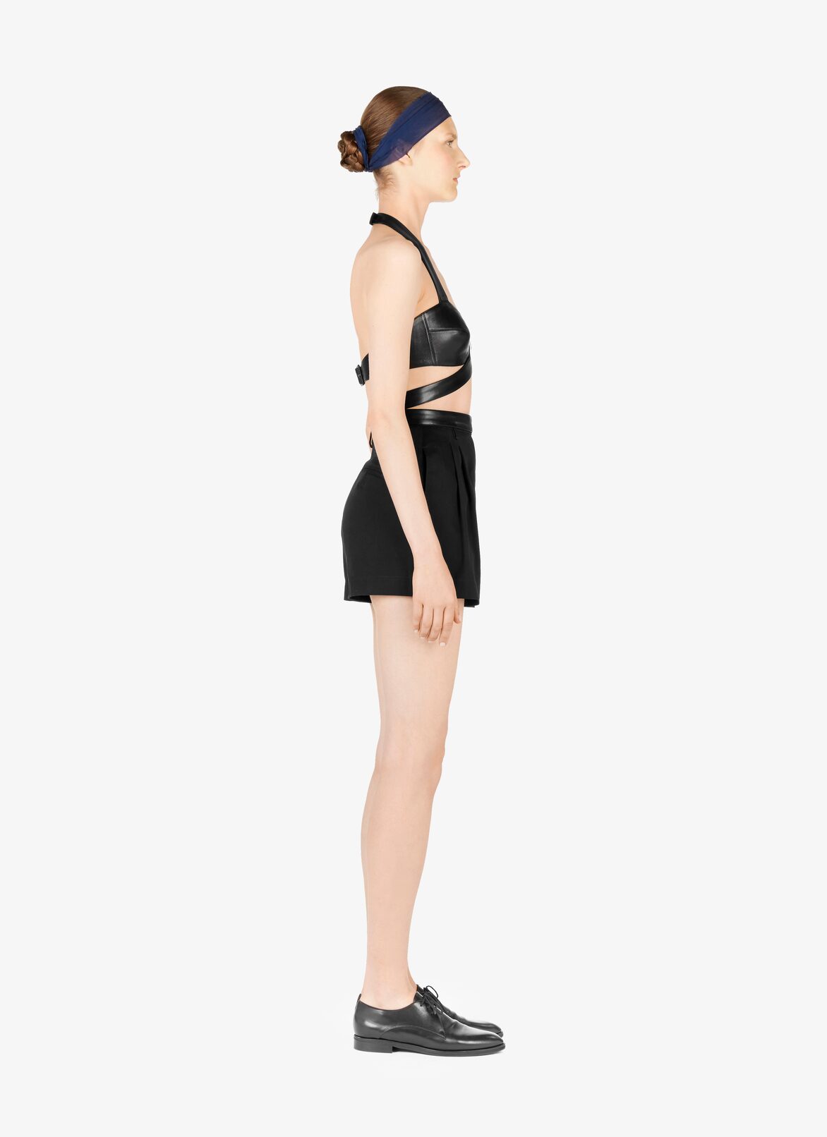 Lambskin Bustier Top ALAÏA BLACK LAMBSKIN BUSTIER TOP